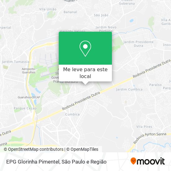 EPG Glorinha Pimentel mapa