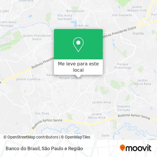 Banco do Brasil mapa