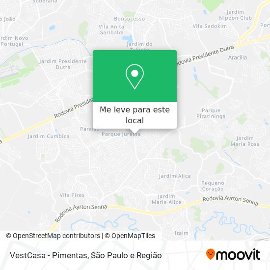 VestCasa - Pimentas mapa