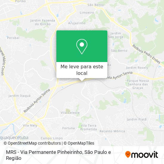 MRS - Via Permanente Pinheirinho mapa