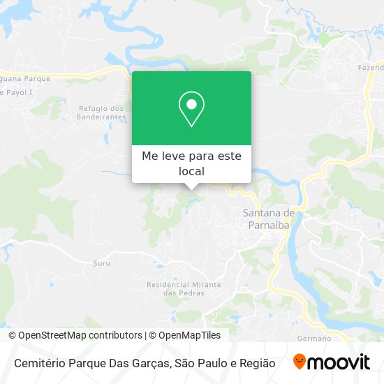 Cemitério Parque Das Garças mapa