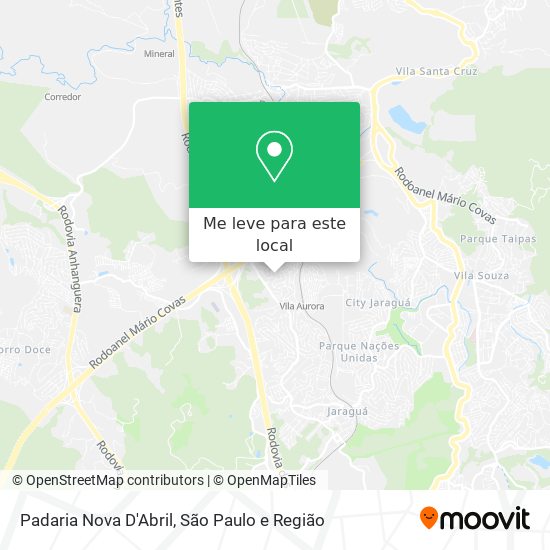 Padaria Nova D'Abril mapa