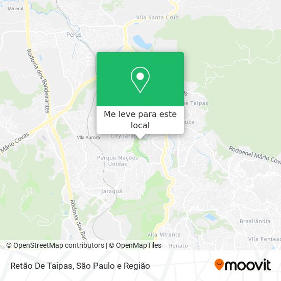 Retão De Taipas mapa