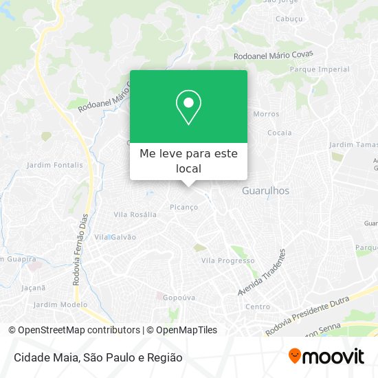 Cidade Maia mapa