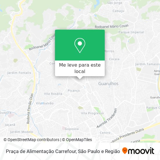 Praça de Alimentação Carrefour mapa