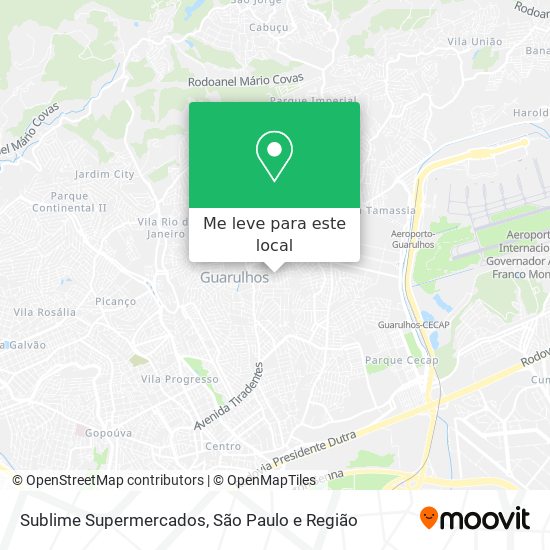 Sublime Supermercados mapa