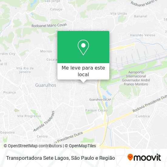 Transportadora Sete Lagos mapa