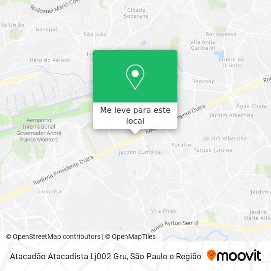 Atacadão Atacadista Lj002 Gru mapa