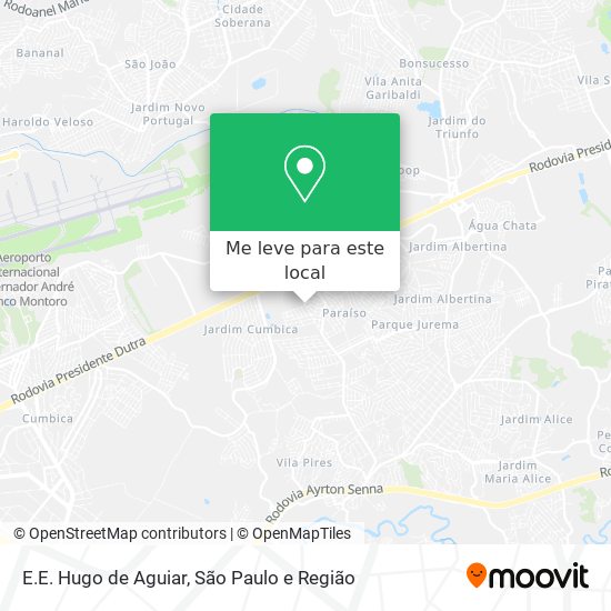 E.E. Hugo de Aguiar mapa