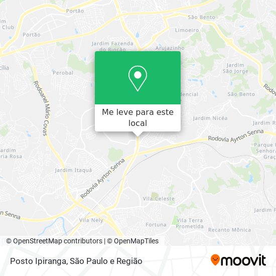 Posto Ipiranga mapa