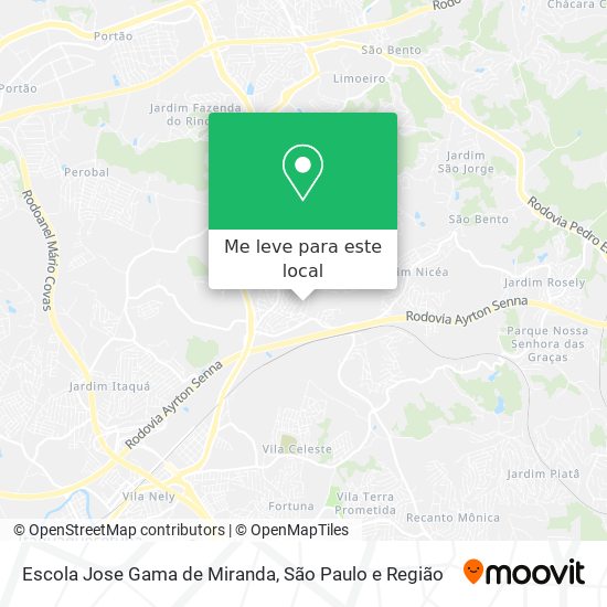 Escola Jose Gama de Miranda mapa
