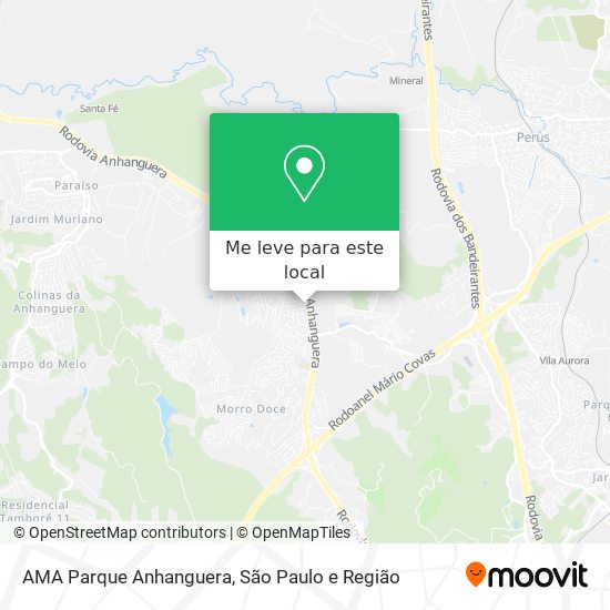 AMA Parque Anhanguera mapa