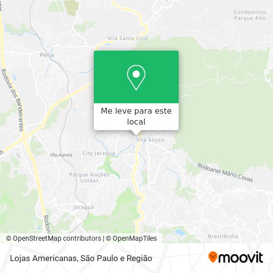 Lojas Americanas mapa