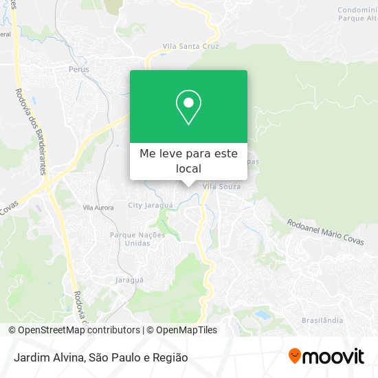 Jardim Alvina mapa