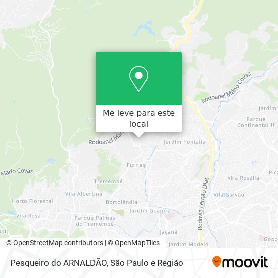 Pesqueiro do ARNALDÃO mapa