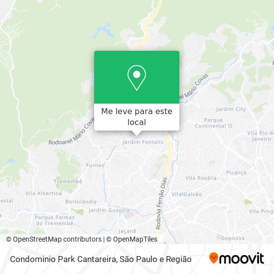 Condominio Park Cantareira mapa