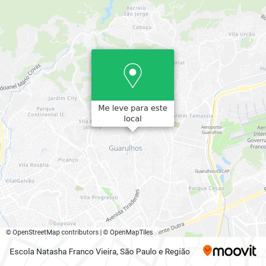 Escola Natasha Franco Vieira mapa