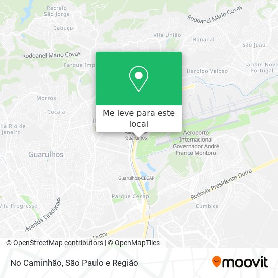 No Caminhão mapa