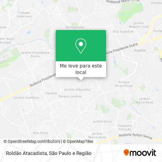 Roldão Atacadista mapa