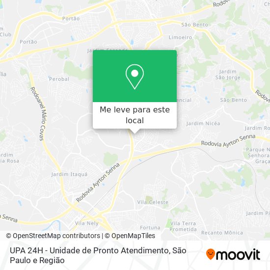 UPA 24H - Unidade de Pronto Atendimento mapa