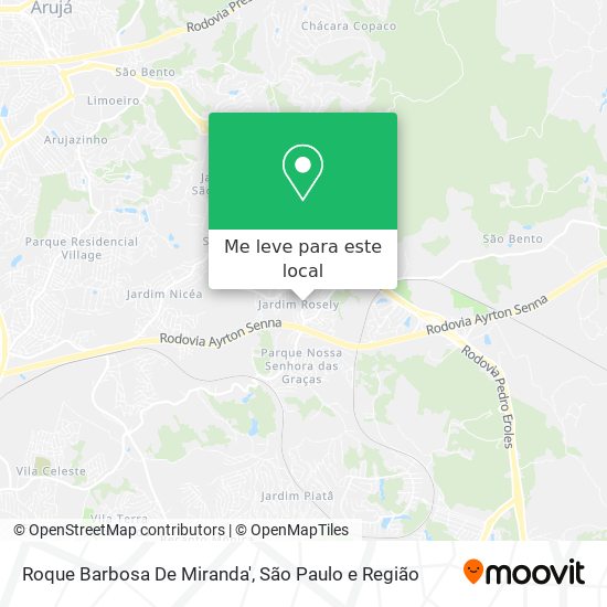 Roque Barbosa De Miranda' mapa