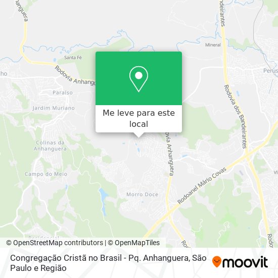 Congregação Cristã no Brasil - Pq. Anhanguera mapa