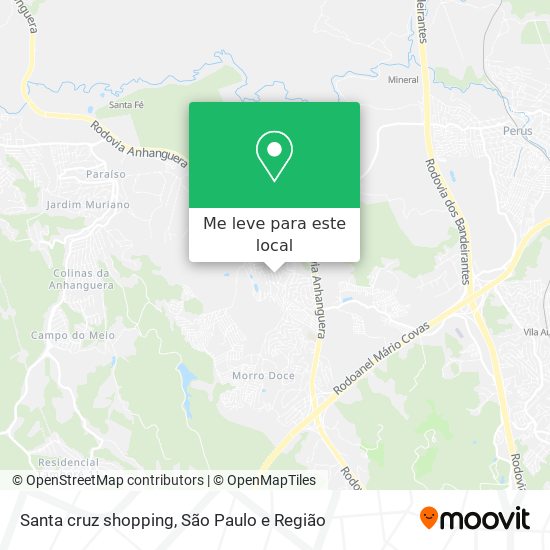 Santa cruz shopping mapa