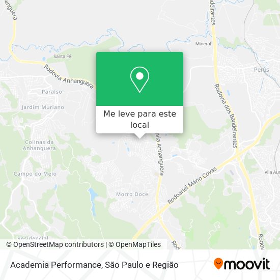 Academia Performance mapa