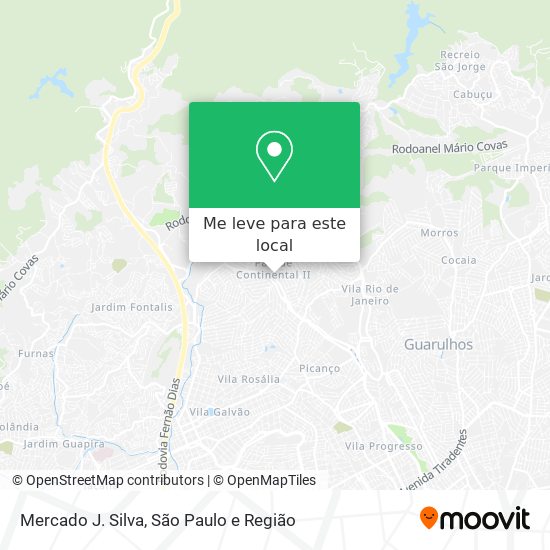 Mercado J. Silva mapa