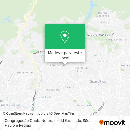 Congregacão Crista No brasil- Jd Gracinda mapa