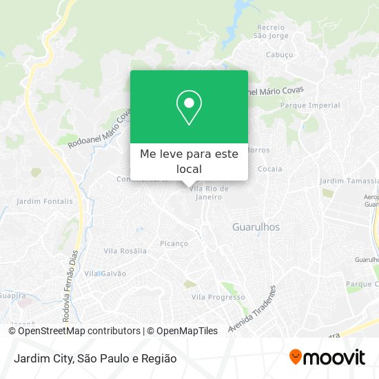 Jardim City mapa