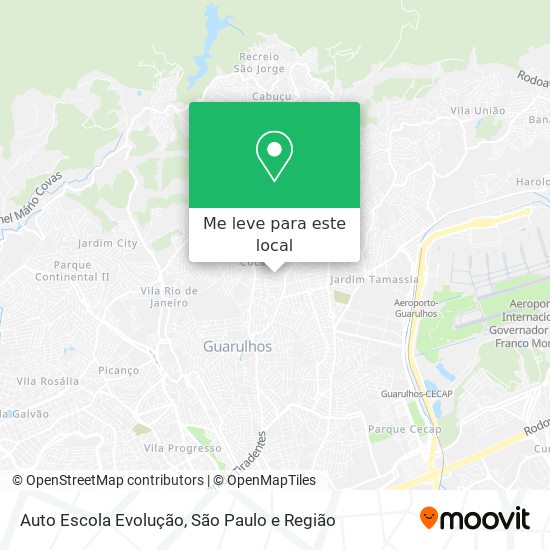 Auto Escola Evolução mapa