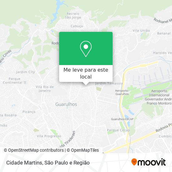 Cidade Martins mapa