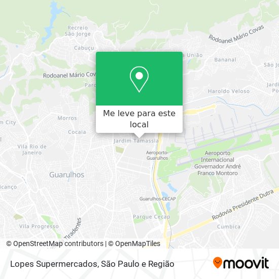 Lopes Supermercados mapa