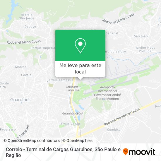 Correio - Terminal de Cargas Guarulhos mapa