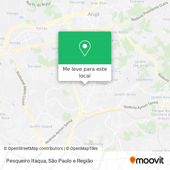 Pesqueiro Itaqua mapa