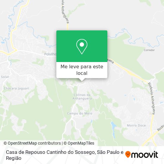 Casa de Repouso Cantinho do Sossego mapa