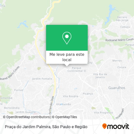 Praça do Jardim Palmira mapa