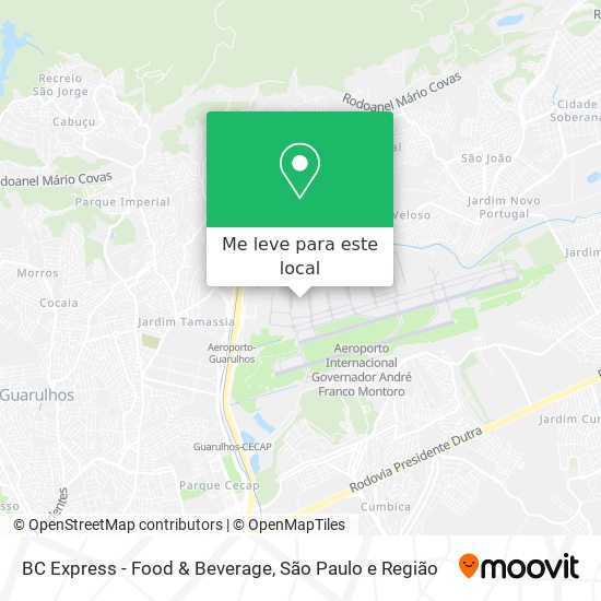 BC Express - Food & Beverage mapa
