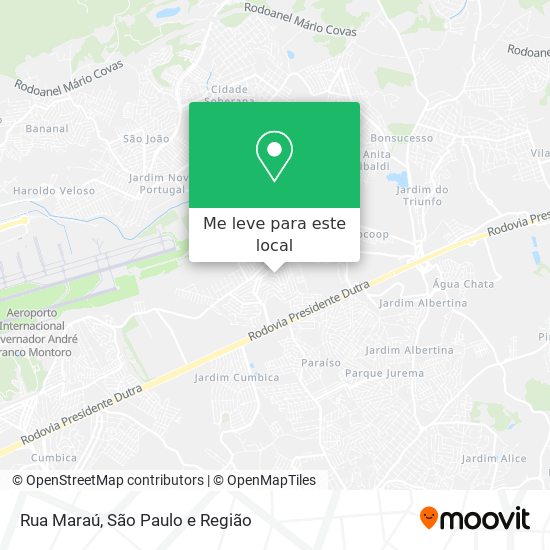 Rua Maraú mapa
