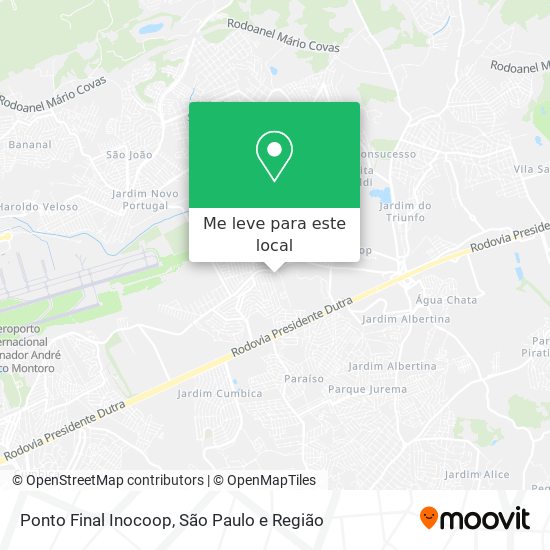 Ponto Final Inocoop mapa