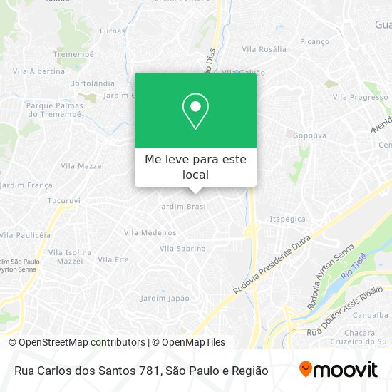 Rua Carlos dos Santos 781 mapa