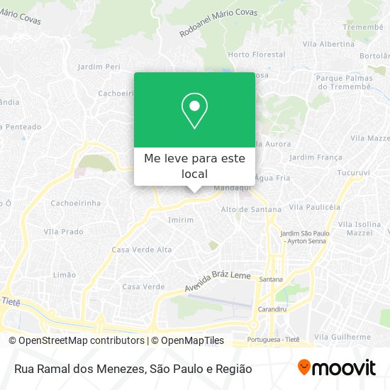 Rua Ramal dos Menezes mapa