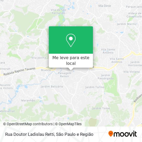 Rua Doutor Ladislau Retti mapa