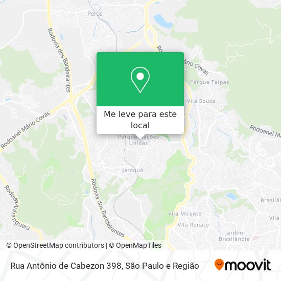 Rua Antônio de Cabezon 398 mapa