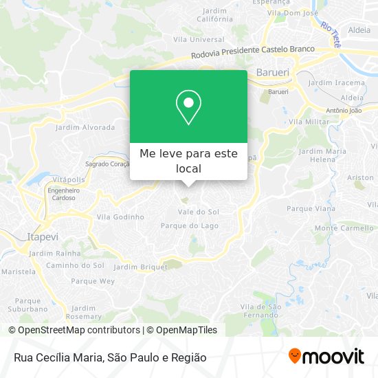 Rua Cecília Maria mapa