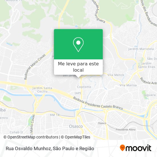Rua Osvaldo Munhoz mapa