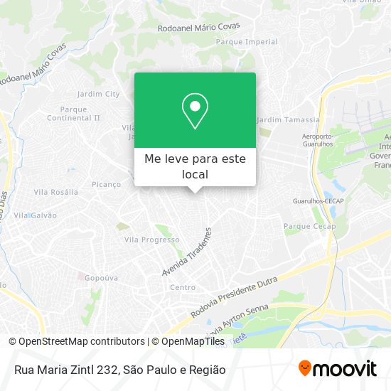 Rua Maria Zintl 232 mapa