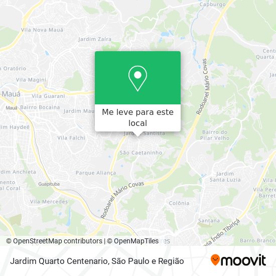 Jardim Quarto Centenario mapa