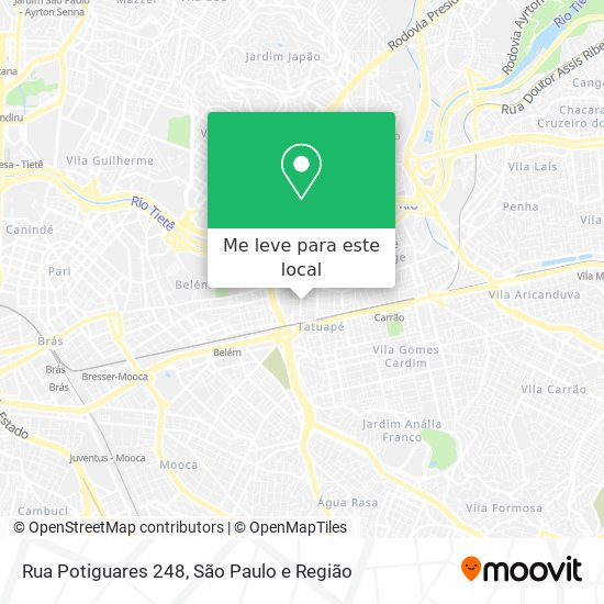Rua Potiguares 248 mapa